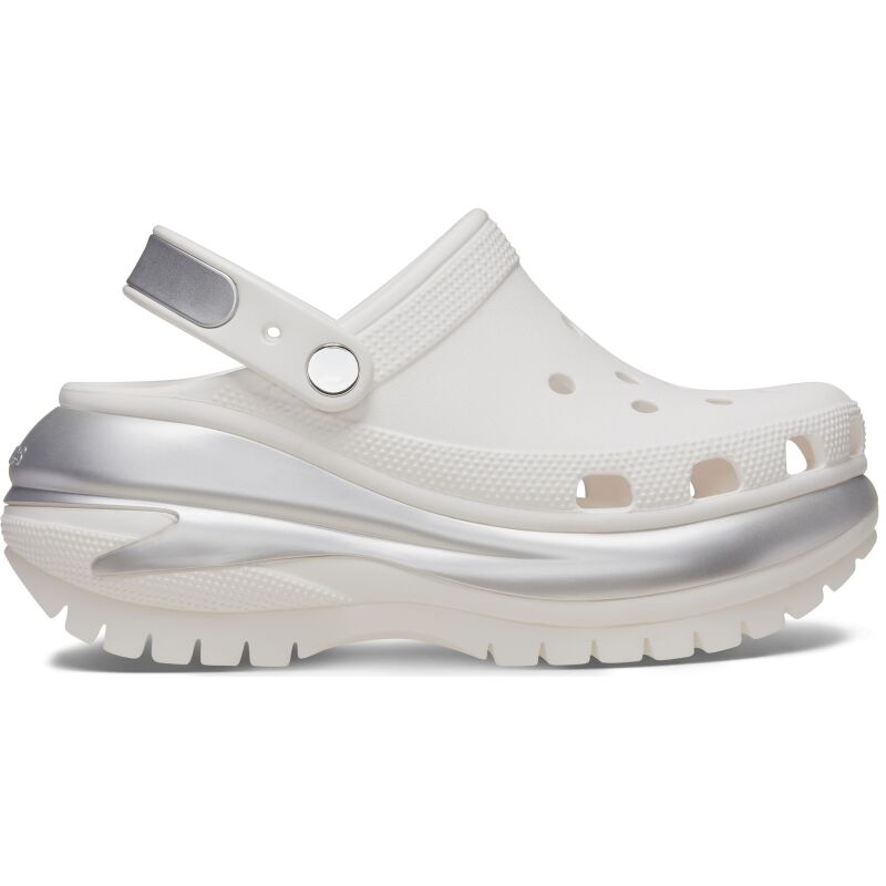 Crocs™ Mega Crush Metallic Clog White/Silver