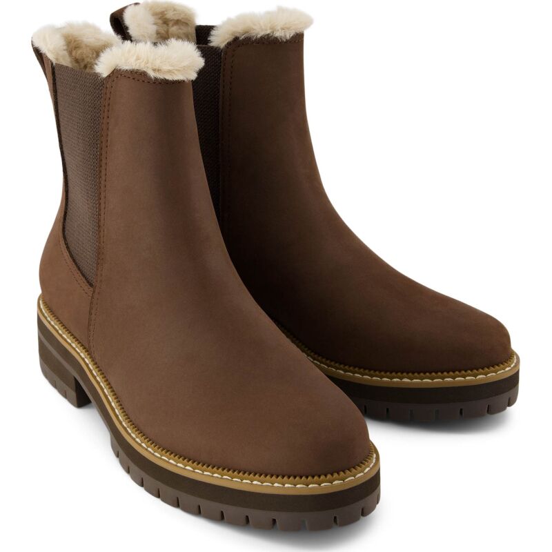 TOMS NUBUK/FAUX WOMEN'S BENNET BOOT 10021285 Dark Brown