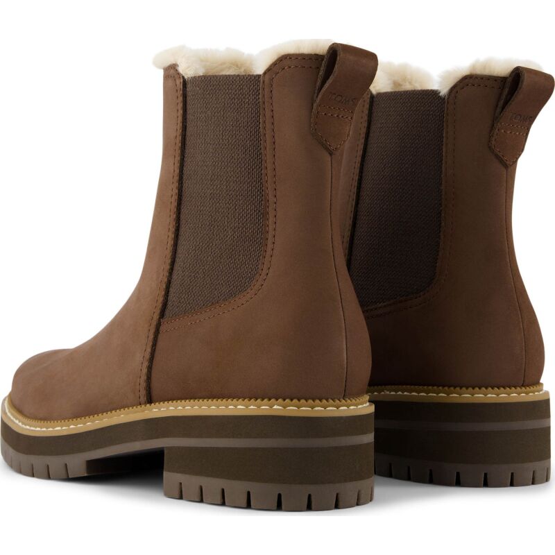 TOMS NUBUK/FAUX WOMEN'S BENNET BOOT 10021285 Dark Brown