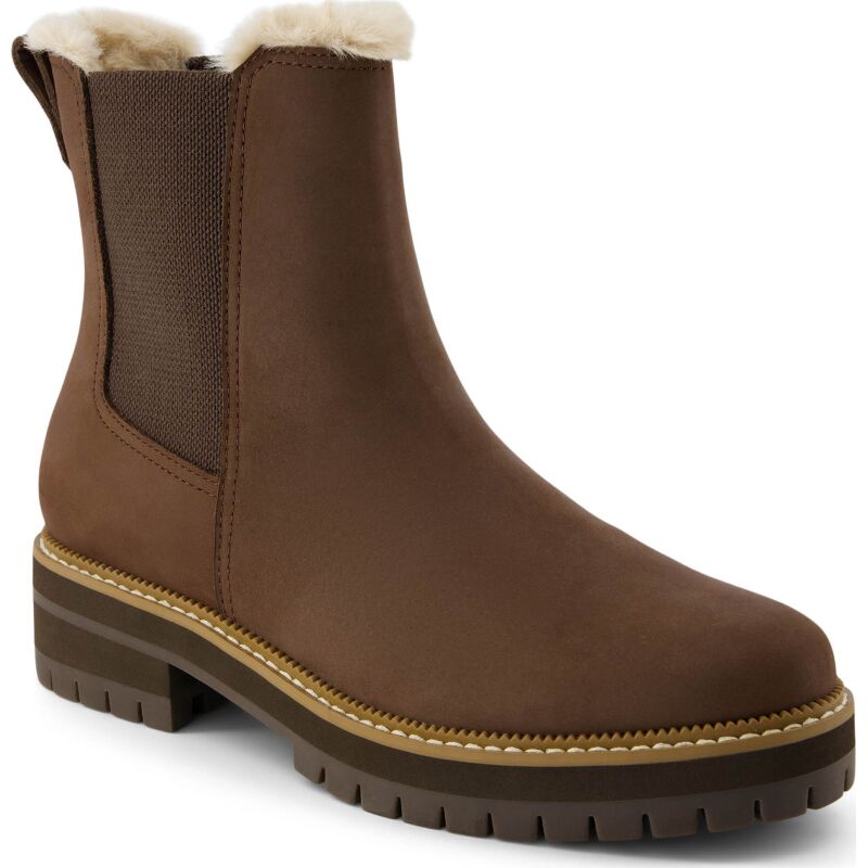 TOMS NUBUK/FAUX WOMEN'S BENNET BOOT 10021285 Dark Brown