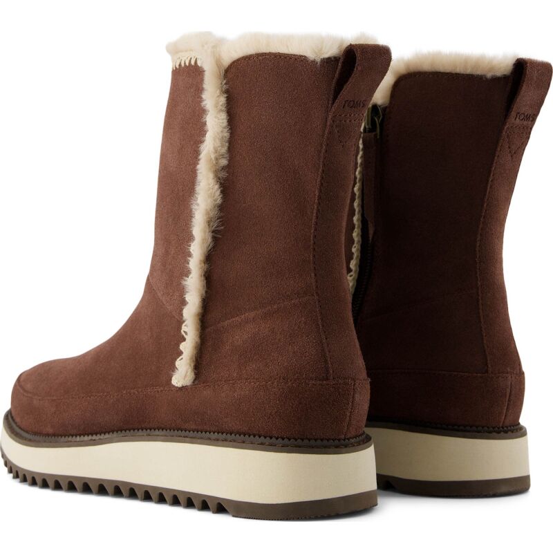 TOMS SUEDE WOMEN'S BERGEN BOOT Dark Brown