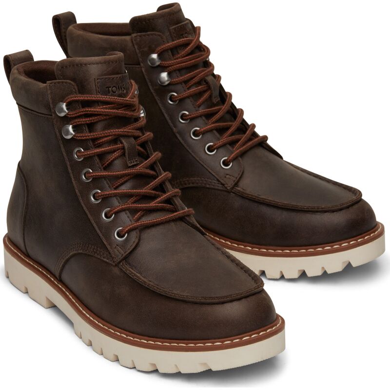 TOMS WR LEATHER MEN'S BOOT 10020296 Dark Brown