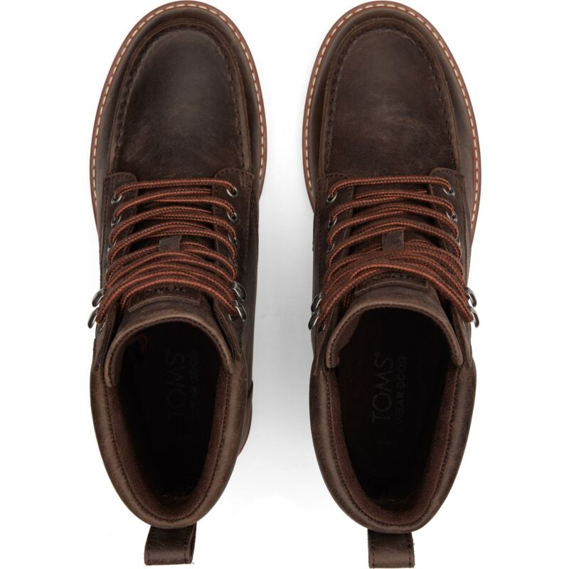 TOMS WR LEATHER MEN'S BOOT 10020296 Dark Brown