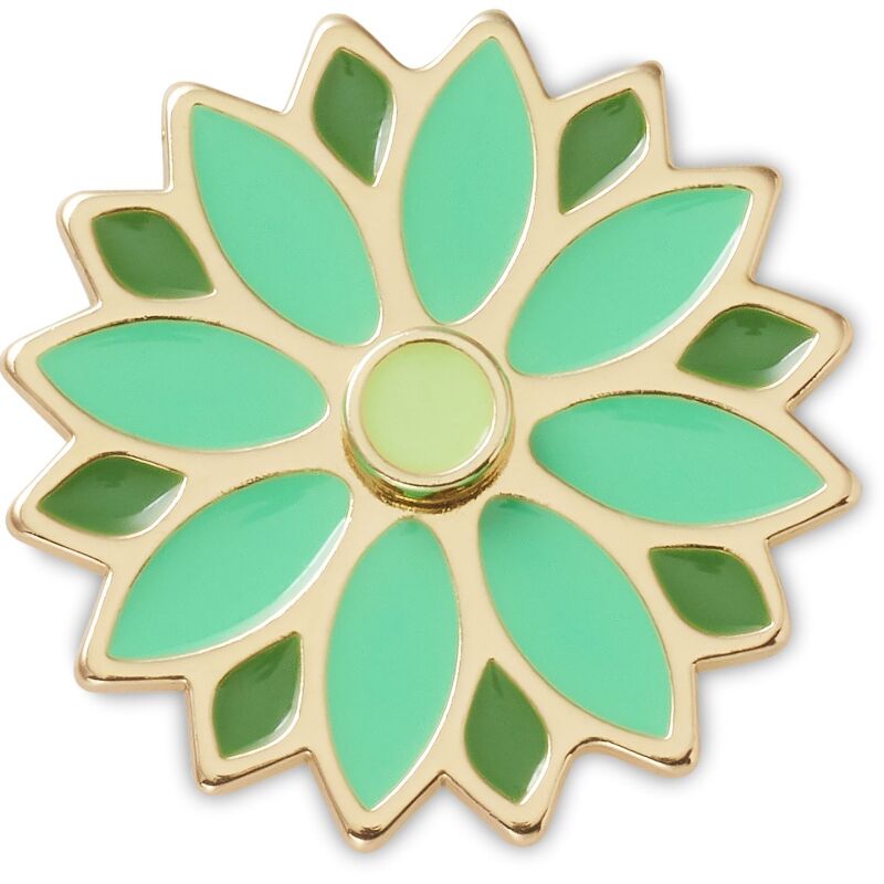 Crocs™ Jibbitz Green Spinner Flower 