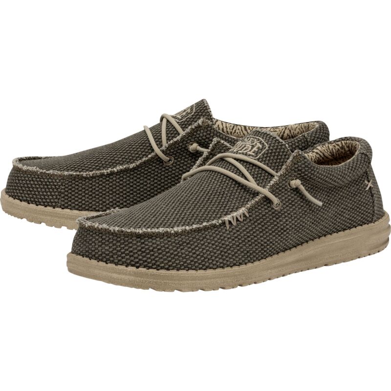 HEYDUDE Wally Braided Men's Army