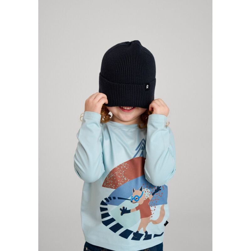 REIMA Merino Wool Beanie Reissari 5300022B Black