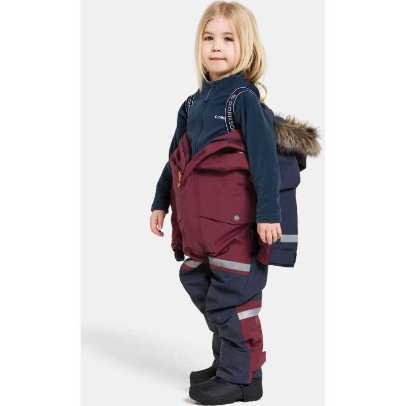 Didriksons Bjarven Kids Cover 3 Rusty Wine