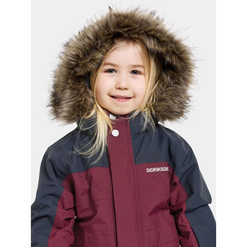 Didriksons Bjarven Kids Cover 3 Rusty Wine