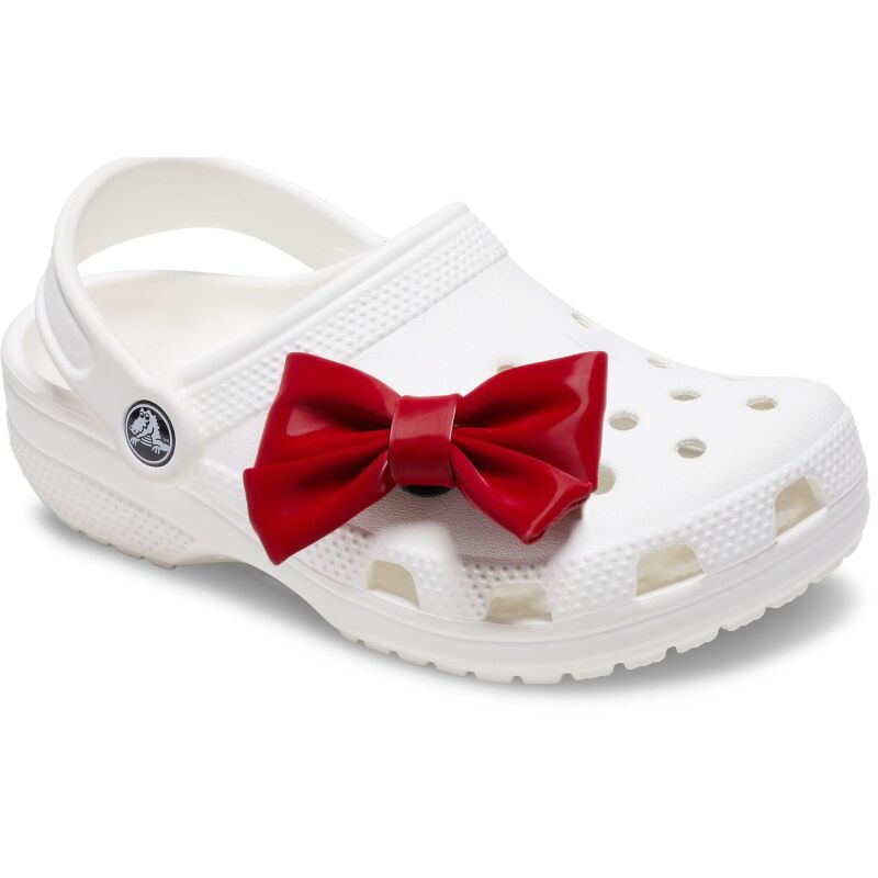 Crocs™ Jibbitz Maroon Bow Dark Romance 
