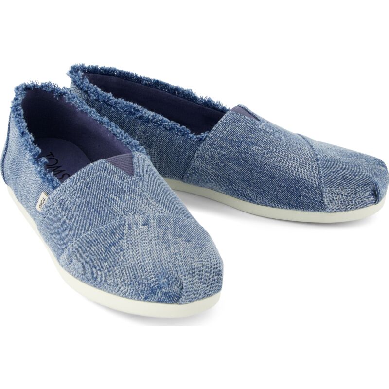TOMS DARK SKY TEXTURED DENIM/FRAY 10021887 Blue