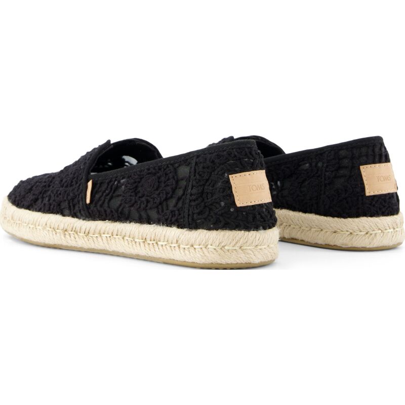 TOMS BLACK CROCHET LACE 10021938 Black