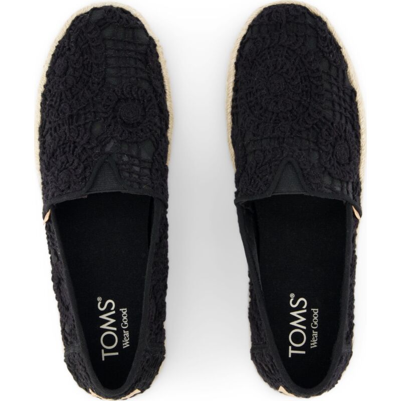 TOMS BLACK CROCHET LACE 10021938 Black