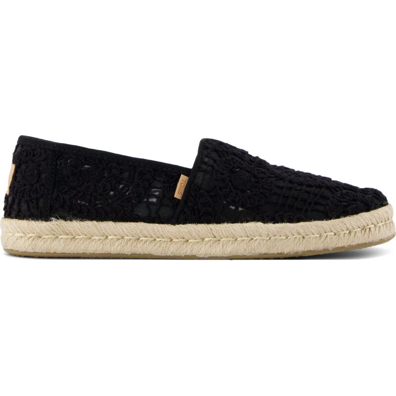 TOMS BLACK CROCHET LACE 10021938 Black