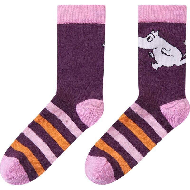 REIMA Merino Wool Socks Moomin Randig 5300335A Deep purple