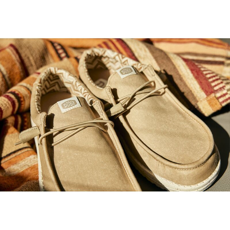 HEYDUDE Wally Stretch Canvas Men 40700 Tan