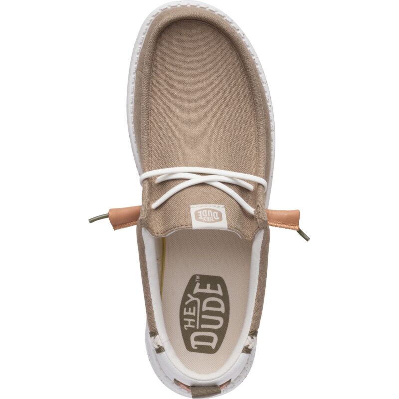HEYDUDE Wally Summer Linen Men's Timber/Silver Birch