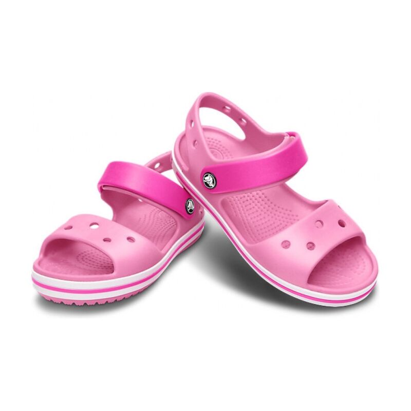 Crocs™ Kids' Crocband Sandal Gaiši rozā/Spilgti rozā