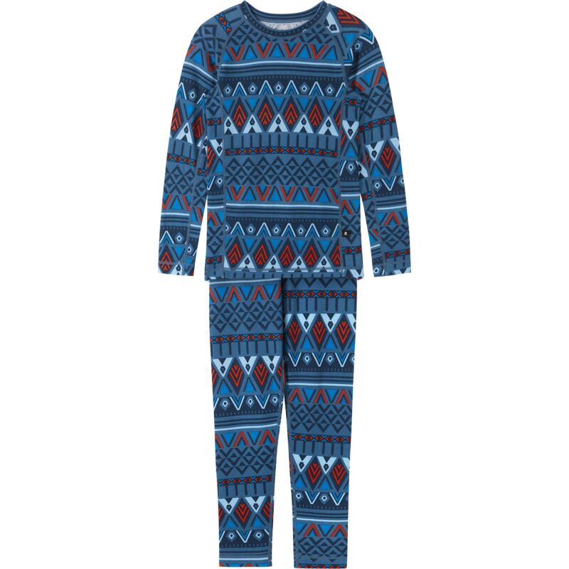 REIMA Wool Base Layer Set Taitoa 5200030D Blue Ocean 67A6