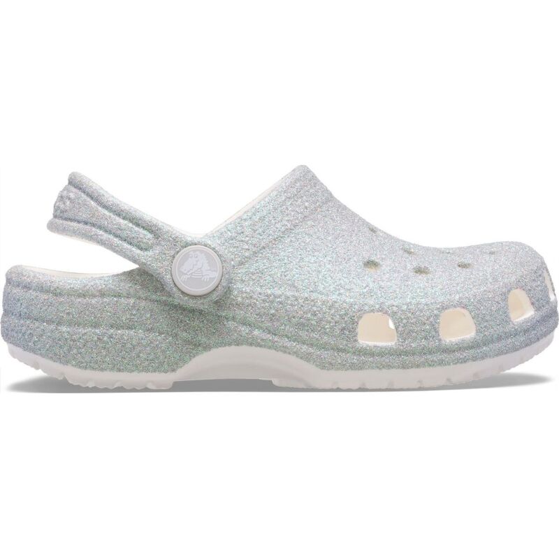 Crocs™ CLASSIC IRIDESCENT GLITTER CLOG KID'S 210986 White