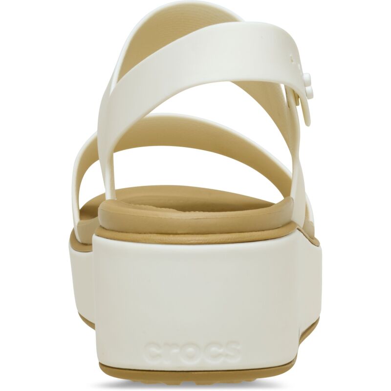 Crocs™ Brooklyn Low Wrap Wedge Chalk/Tan