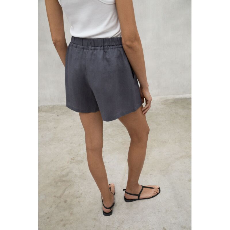 ECOALF YERAALF LINEN SHORTS WOMAN Storm/Grey