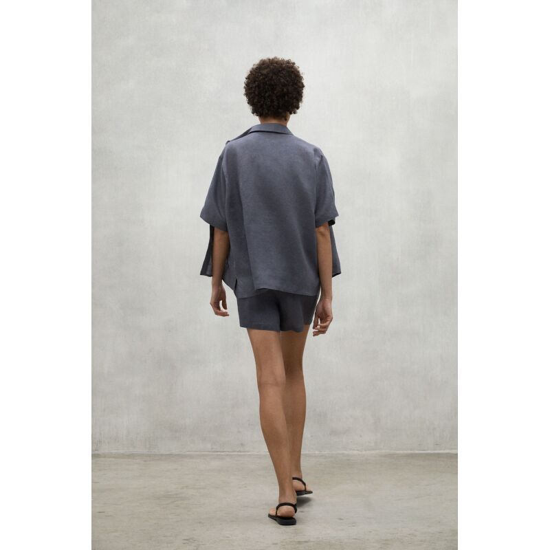 ECOALF YERAALF LINEN SHORTS WOMAN Storm/Grey