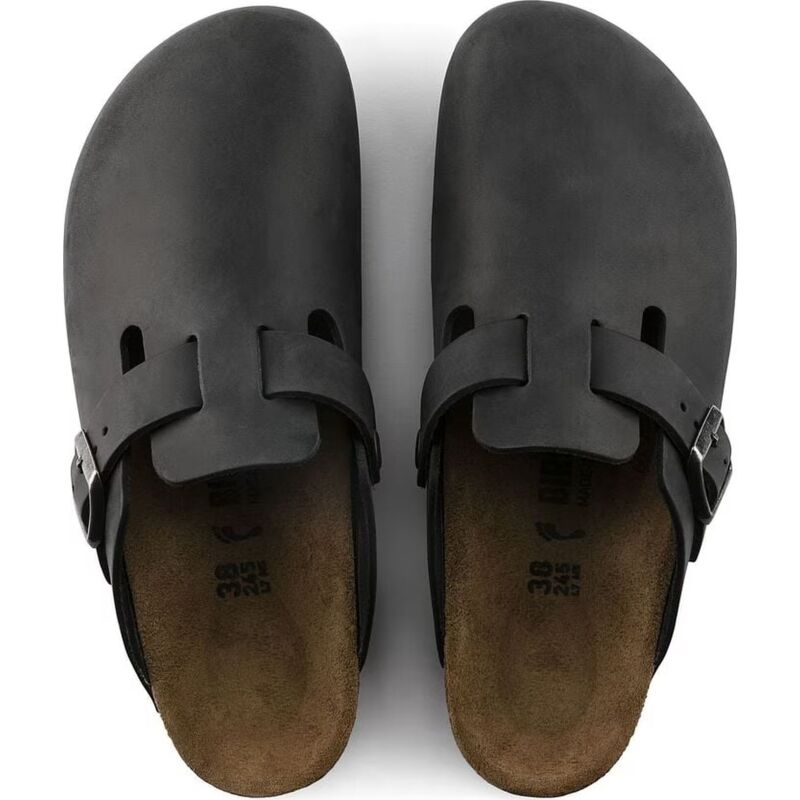 Birkenstock Boston Oiled Leather Regular Black