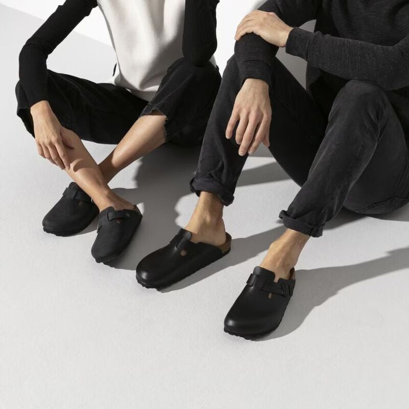Birkenstock Boston Oiled Leather Regular Black