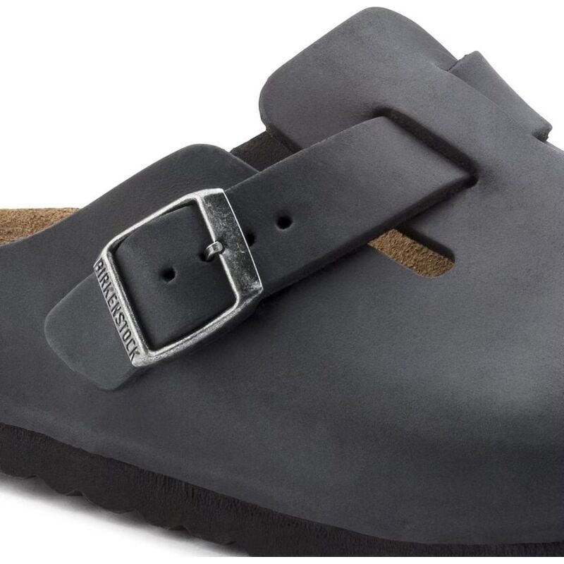 Birkenstock Boston Oiled Leather Regular Black