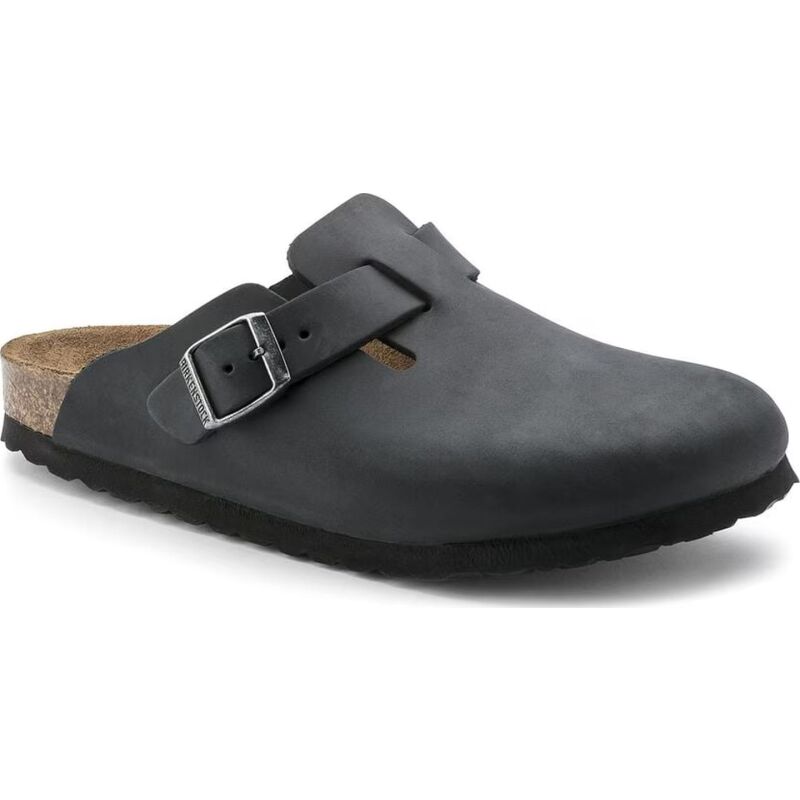 Birkenstock Boston Oiled Leather Regular Black