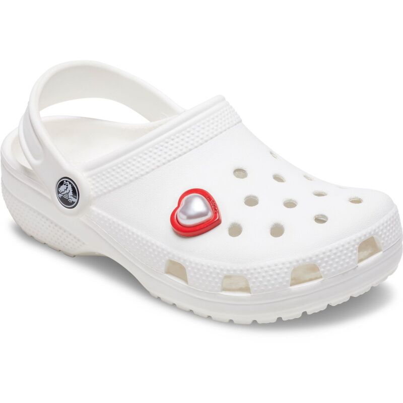 Crocs™ Jibbitz Red And Pearl Heart 