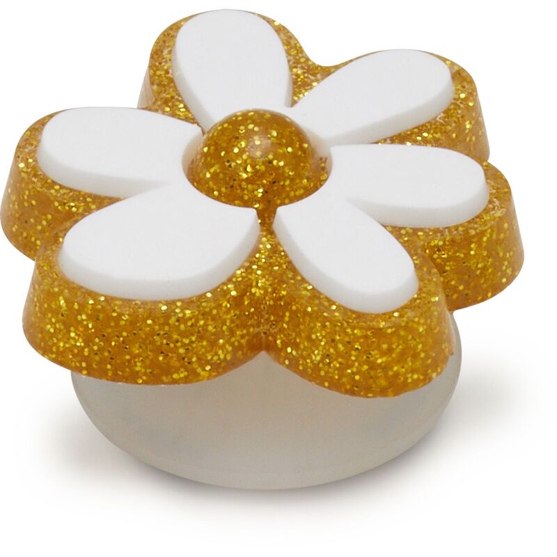 Crocs™ Jibbitz Gold And White Floral 