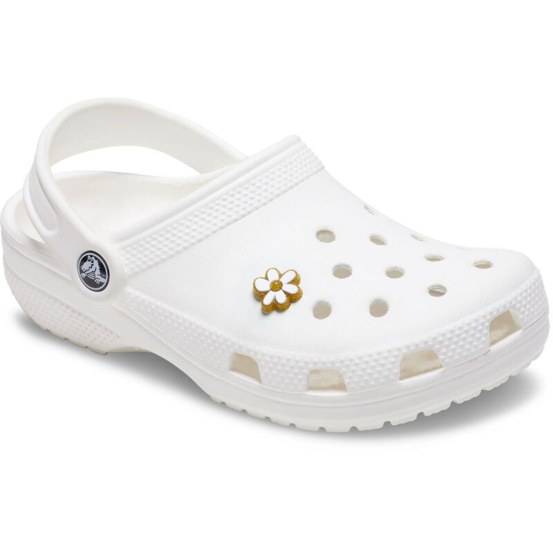 Crocs™ Jibbitz Gold And White Floral 