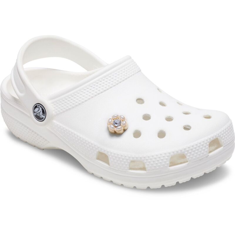 Crocs™ Jibbitz Tiny Silver And Pearl Flower 