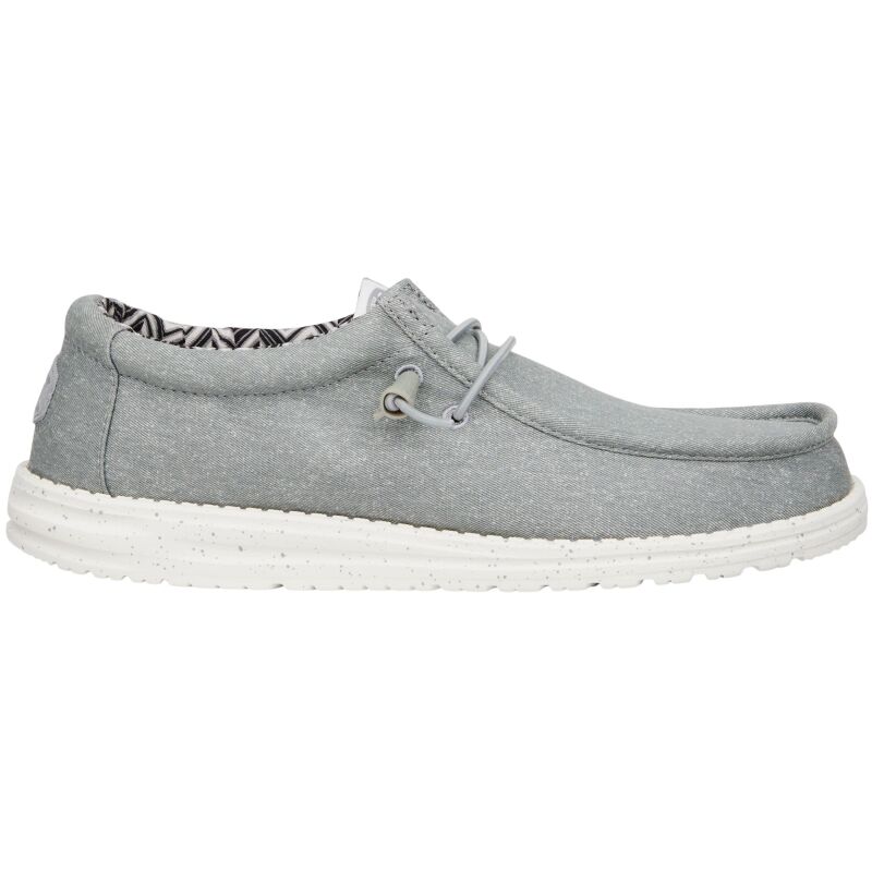 HEYDUDE Wally Stretch Canvas Men's 40700 Light Grey