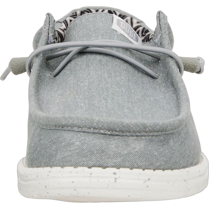 HEYDUDE Wally Stretch Canvas Men's 40700 Light Grey
