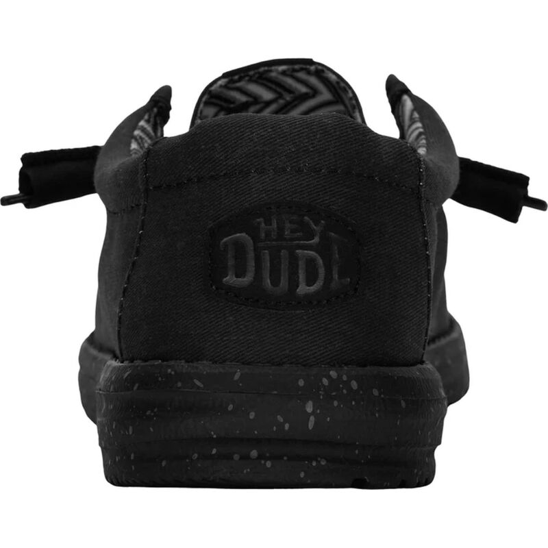 HEYDUDE Wally Stretch Canvas Men 40700 Black/Black