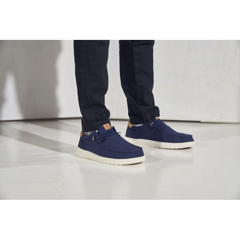 HEYDUDE Paul Canvas Men 43151 Navy Blazer