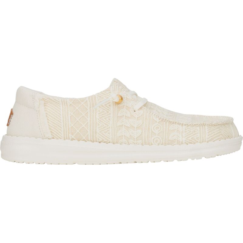 HEYDUDE Wendy Crochet Lace Women White/Gold