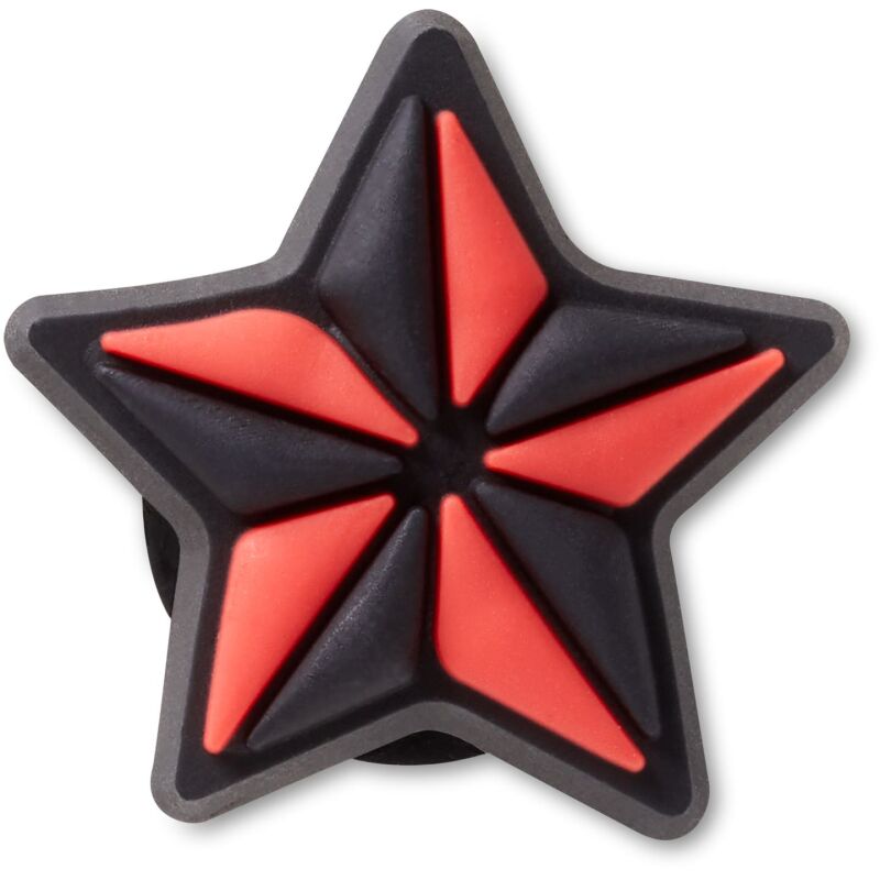 Crocs™ Jibbitz Black And Red Star Tattoo 