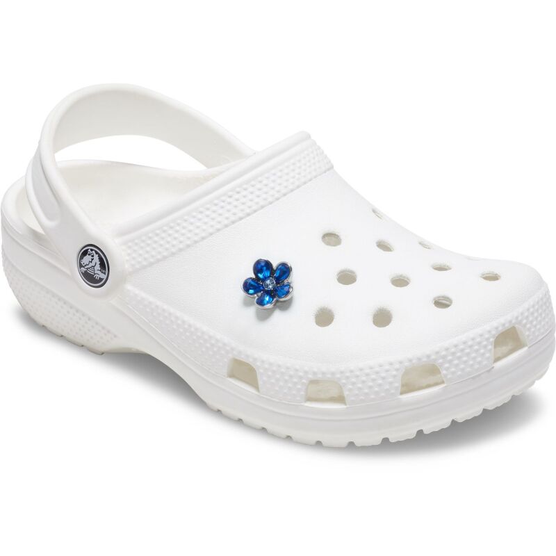Crocs™ Jibbitz Silver And Blue Flower 