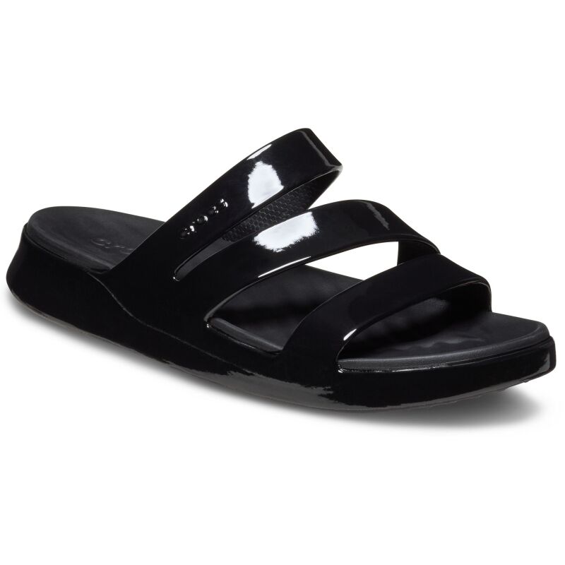 Crocs™ Getaway Patent Strappy Black
