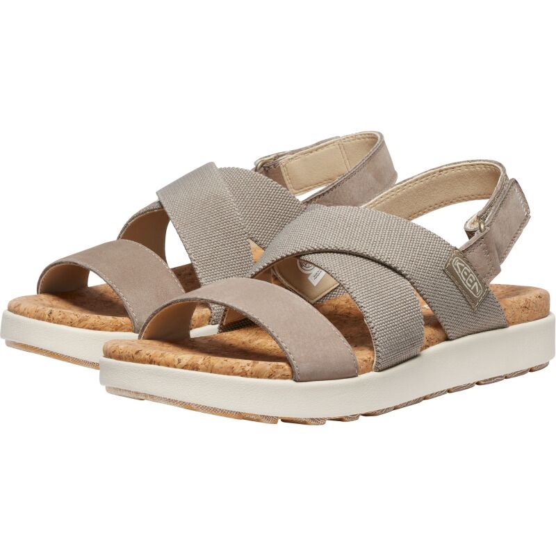 Keen Elle Criss Cross Sandal Women's BRINDLE/BIRCH