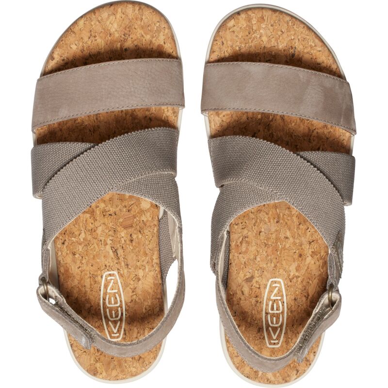 Keen Elle Criss Cross Sandal Women's BRINDLE/BIRCH