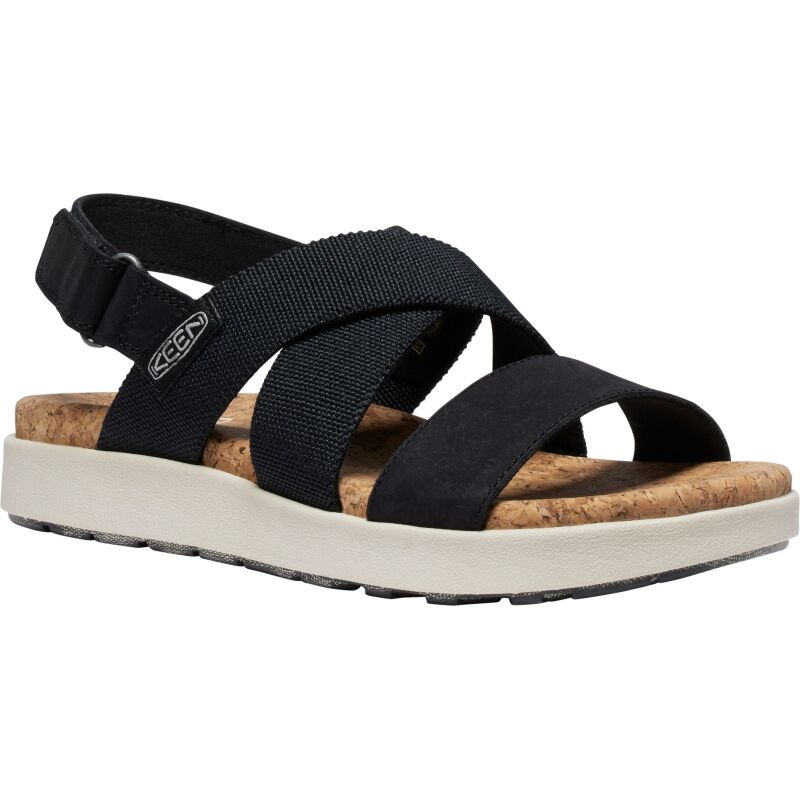 Keen Elle Criss Cross Sandal Women's BLACK/BIRCH