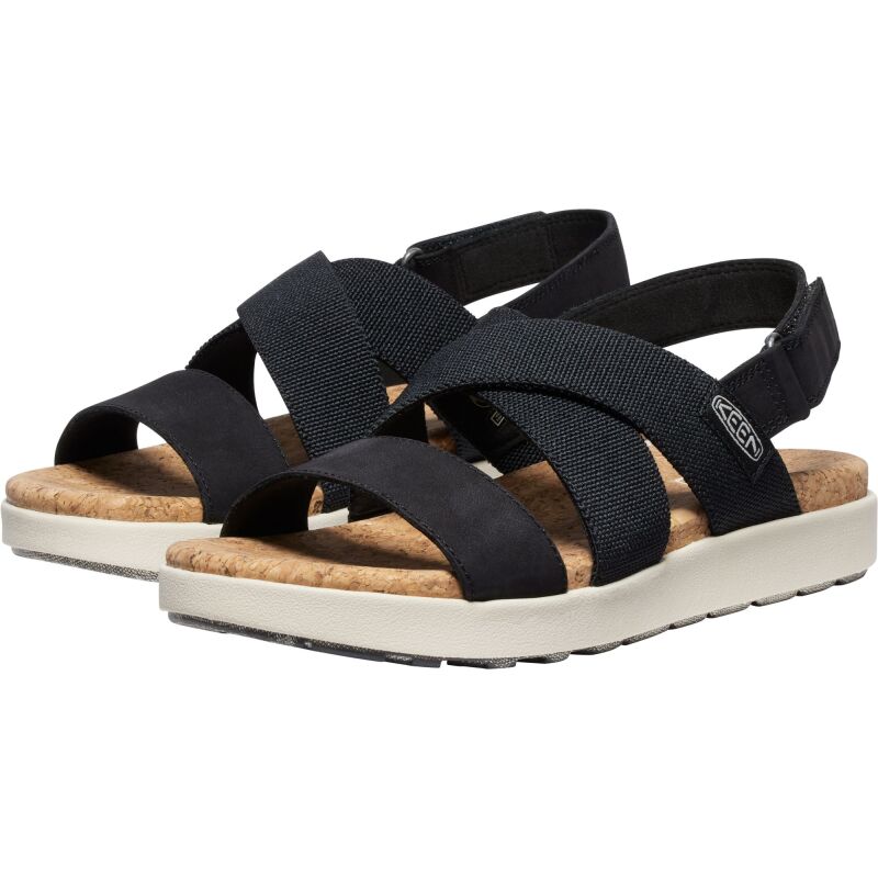 Keen Elle Criss Cross Sandal Women's BLACK/BIRCH