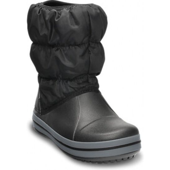 Crocs™ Kids' Winter Puff Boot Melna/Pelēka