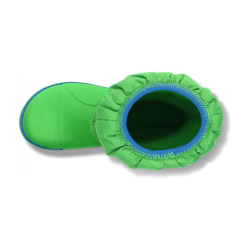 Crocs™ Kids' Winter Puff Boot Celery/Blue