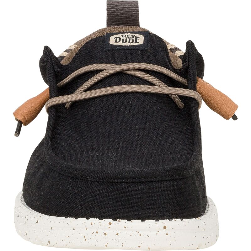 HEYDUDE Wally Summer Linen Men's Black/Walnut