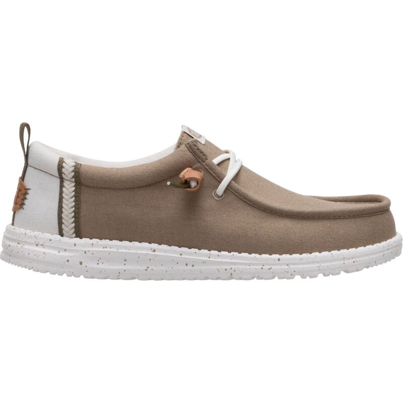 HEYDUDE Wally Summer Linen Men's Timber/Silver Birch